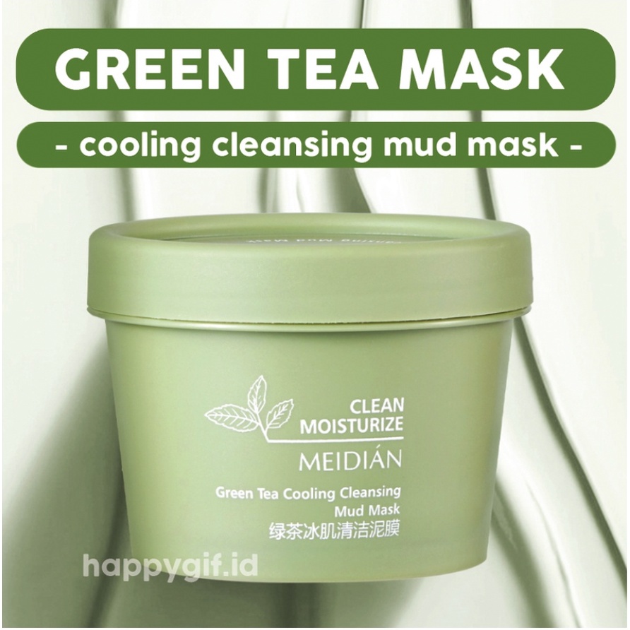 MEIDIAN Cleansing Clay Stick Greentea Wajah Komedo Mask Eggplant XX018