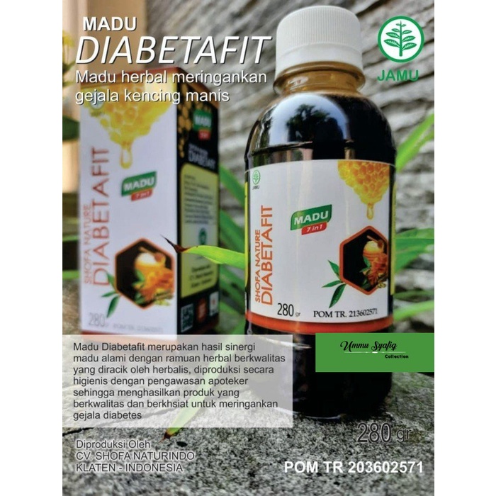 

Madu Diabetafit 280gr Shofa nature obat diabetes herbal alami
