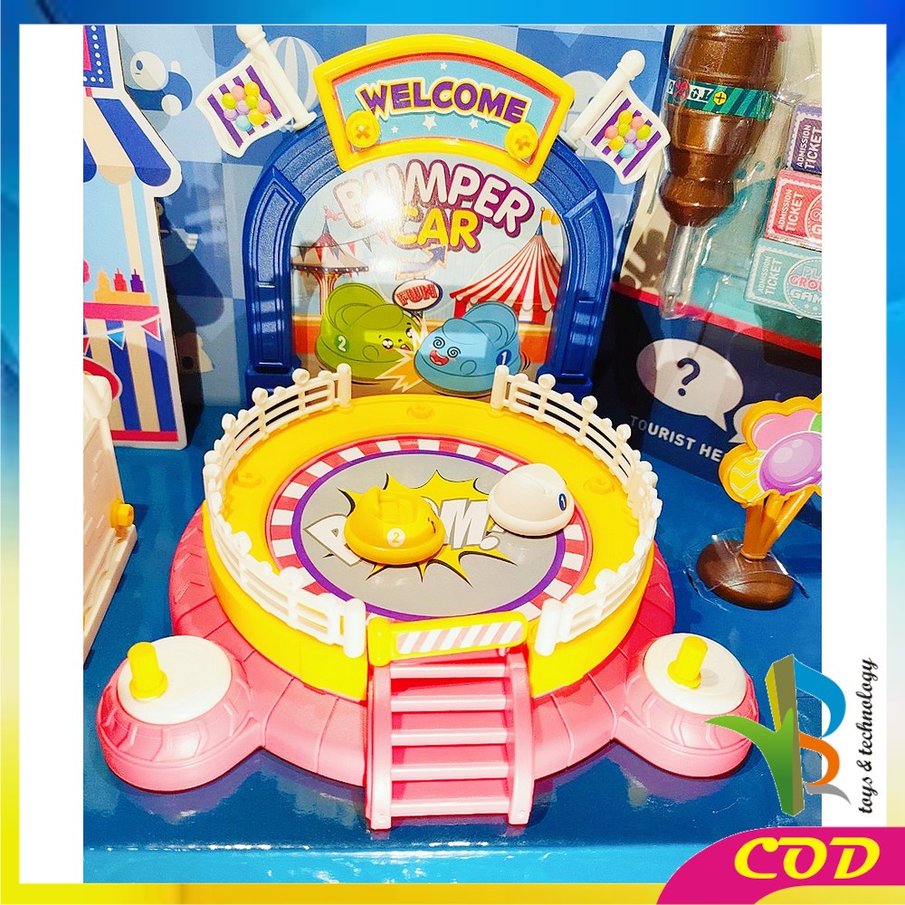 RB-M125 Mainan Anak Amusement Park Bombomcar Playset / Mainan DIY Anak / Mainan Mobil Mobilan