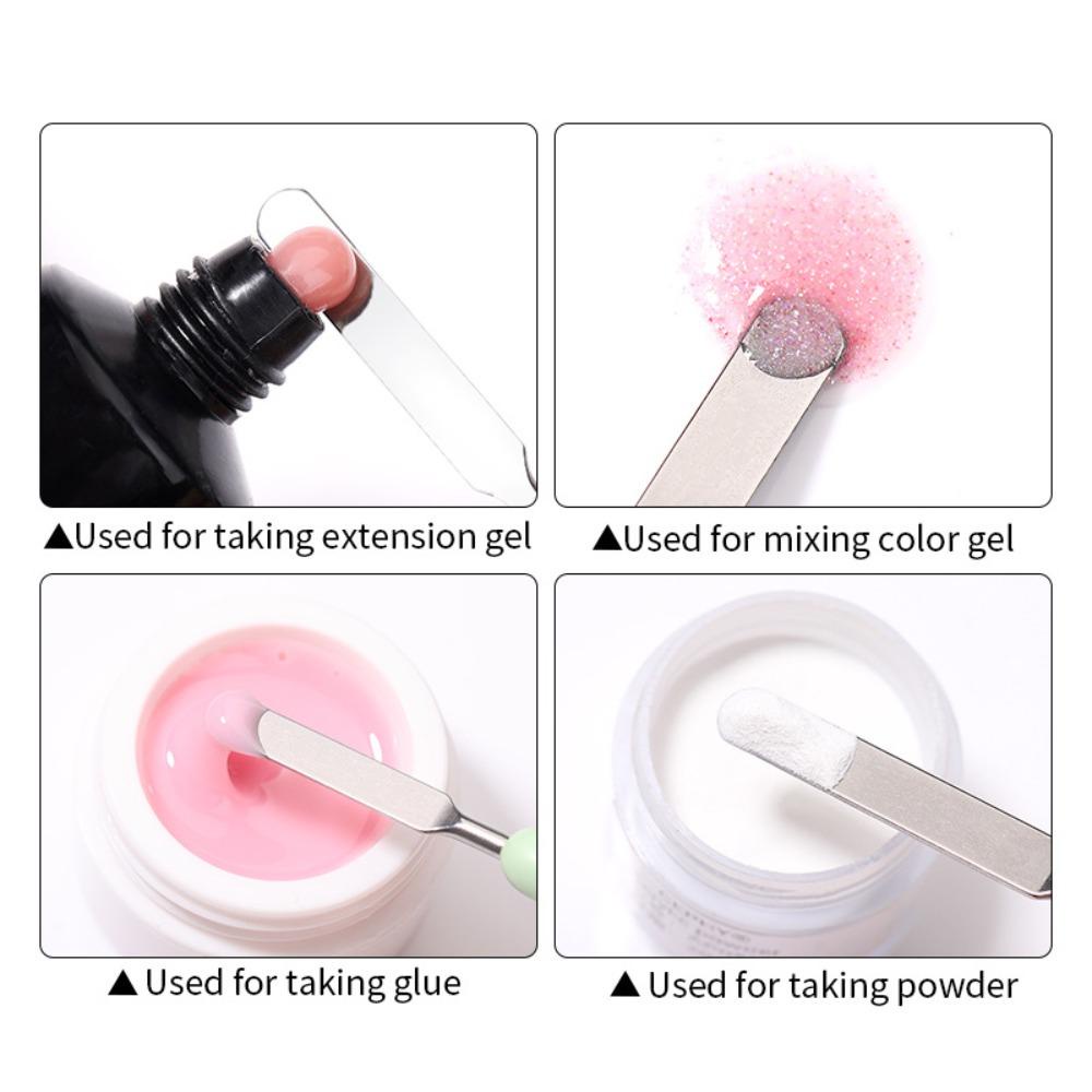 AUGUSTINA Agustina Kuas Cat Nail Art Wanita Profesional Kuas Gambar Kuku Latihan Palet Tongkat 3D Tips Kuku Liner UV Gel Nail Art Brush Aksesoris Kuku Sekop Palet Kuku