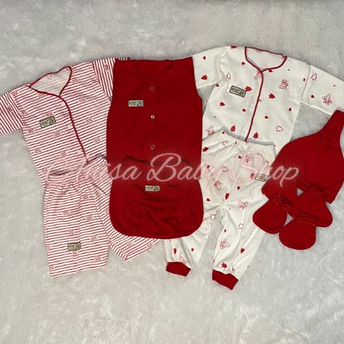Paket Baju Bayi Baru Lahir 4 in 1 Bahan Katun Premium