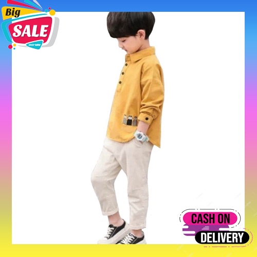 Baju Anak Laki Laki2 Import Setelan Anak Usia-Umur 3-4-5 Tahun Murah Kemeja Anak Import Baju Anak Ko