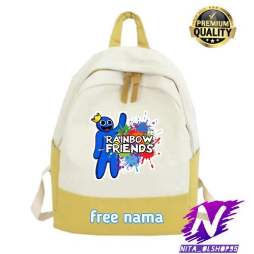 tas ransel anak rainbow friends blue