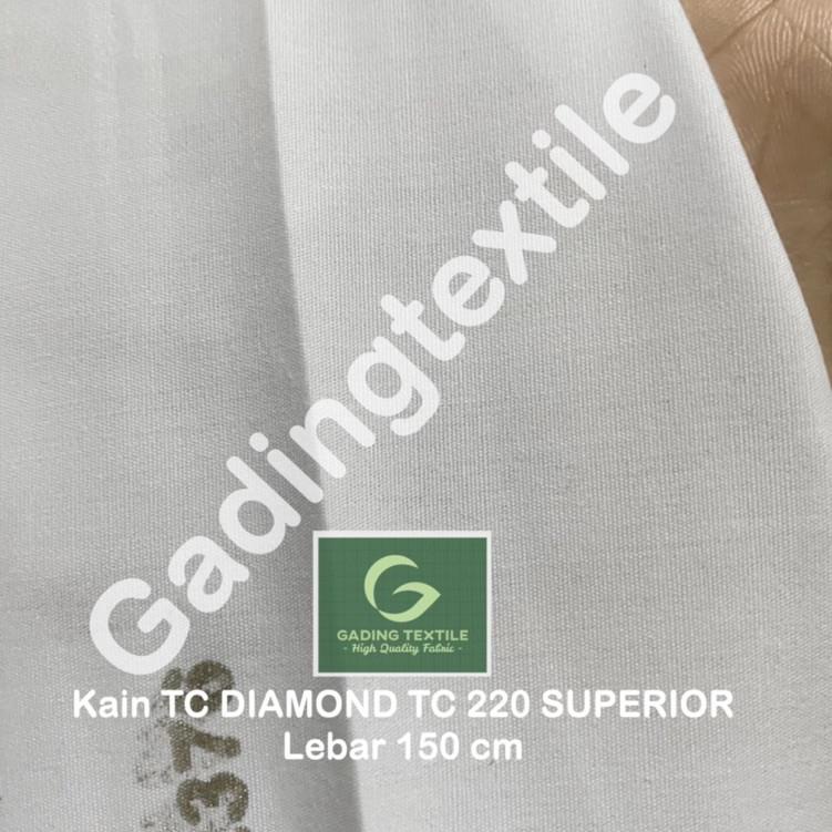 ヹV KAIN KATUN JEPANG PUTIH TEBAL LEBAR 150 CM TC DIAMOND SUPERIOR 220 BAJU SERAGAM SPANDUK LUKIS PEC
