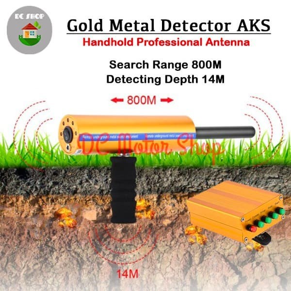 Detect Metal Detector Jarak Jauh Aks 3D Wide Range Gold Emas Diamond Silver