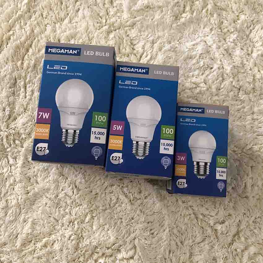 LAMPU MEGAMAN 7W|5W|3W (KUNING) LED BULD ORIGINAL | LAMPU BOHLAM -1pcs