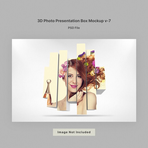 3D Photo Presentation Box Mockup Bundle