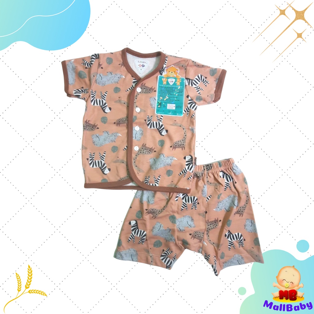 LIBBY BAJU BAYI SETELAN OBLONG PENDEK Anak Bayi Setara Velvet