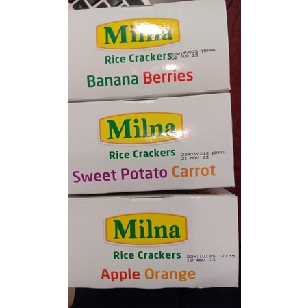 Milna rice crackers biskuit bayi - snack mpasi
