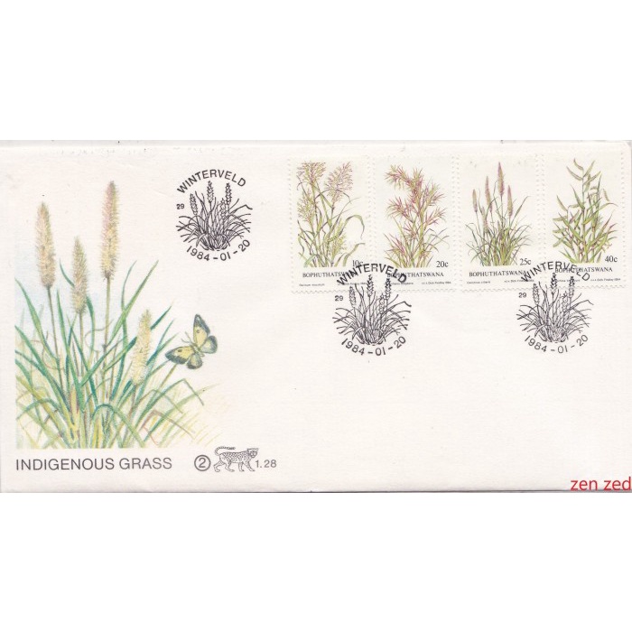 

A701 Prangko Bophuthatswana FDC 1984 Indigenous Grasses 1 Pcs