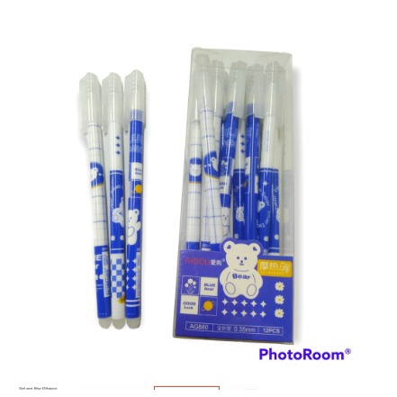 PULPEN GEL BISA DIHAPUS / ERASABLE GEL PEN FANCY TINTA BIRU ISI 1 PULPEN