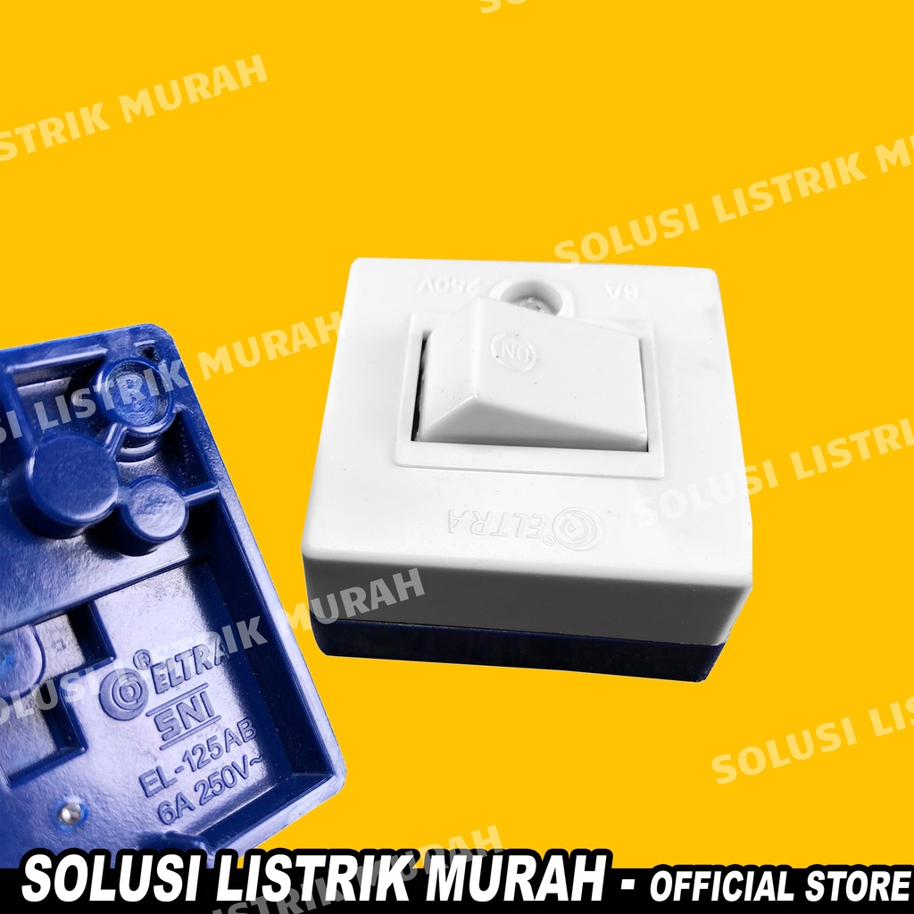 Saklar Tempel OB Engkel Single Piano ELTRA / Sakelar Lampu / Switch / Mini Saklar Tunggal