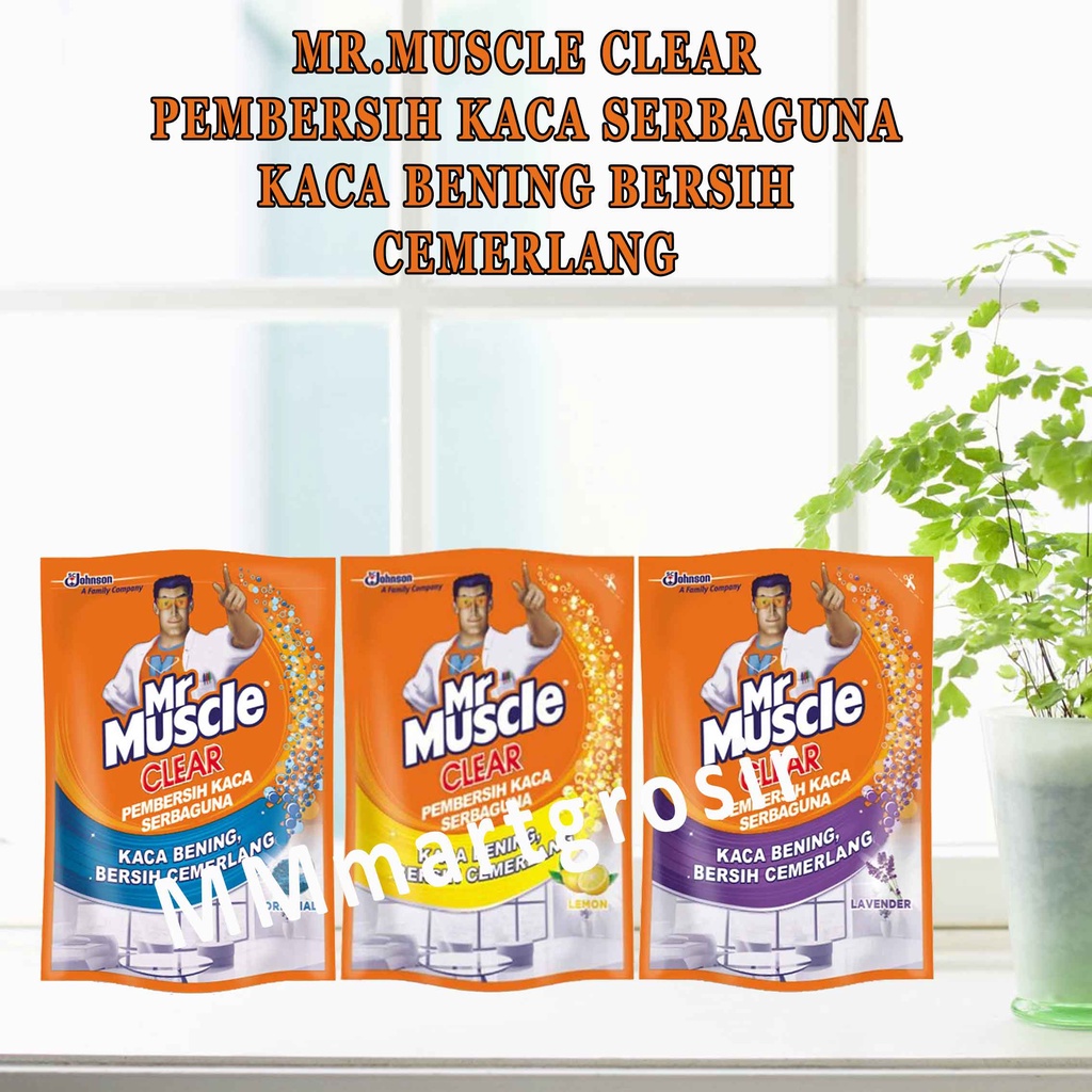Mr Muscle / Pembersih kaca / Kaca Bening Bersih Cemerlang / 400ml