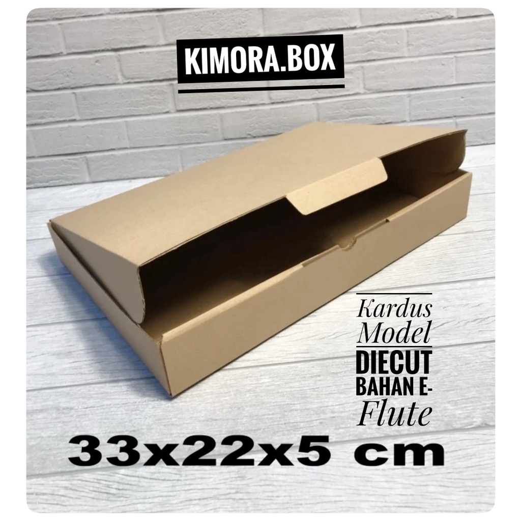 

Kardus uk.33x22x5 cm.... box karton model pizza U/ aksesoris-dll