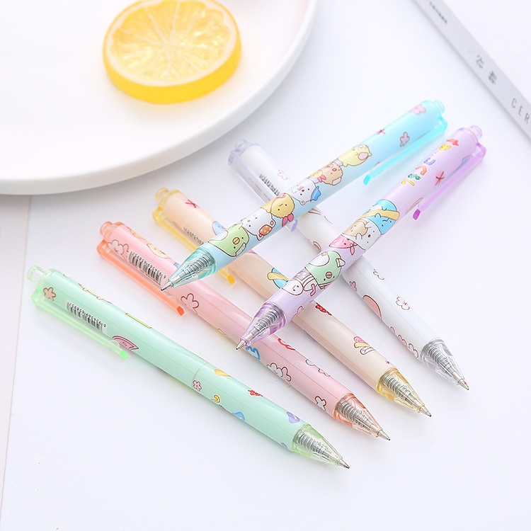 6 Pcs Pen Pena Pulpen Gel Cetekan Cetek Set GMALL-ST0107
