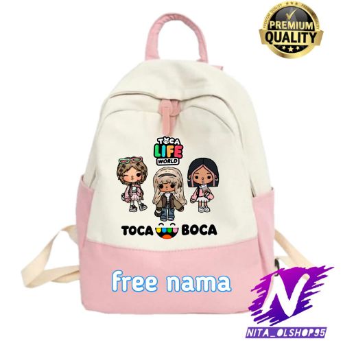 tas ransel sekolah anak toca boca game toca world life