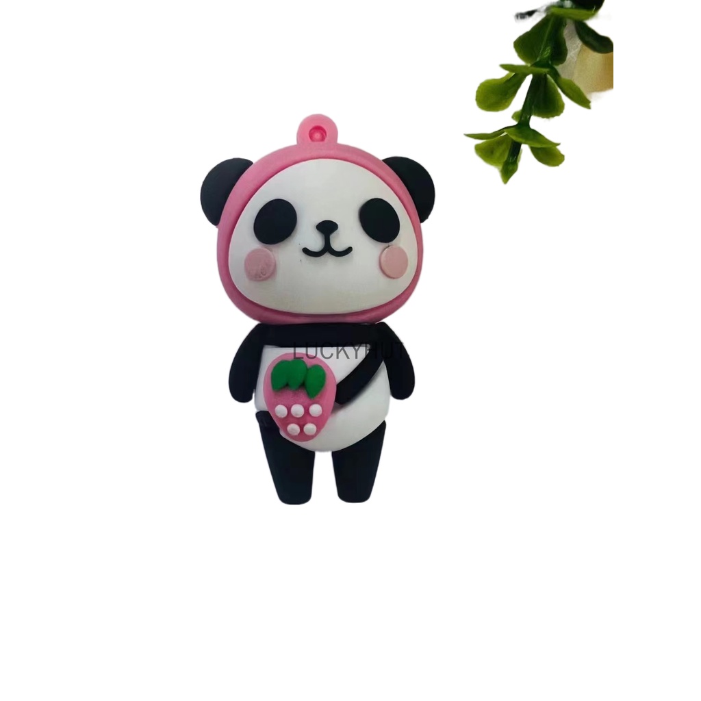 Flashdisk Kartun Cute Panda 1TB 2TB 128GB Pink Butt 1GB 8GB 16GB 32GB 64GB USB Flash Drive
