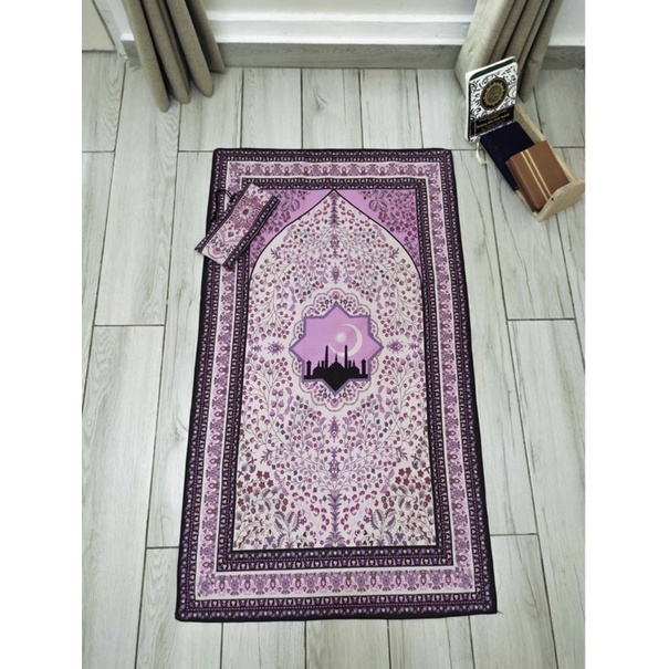 Sajadah Traveling Jumbo Oleh oleh Haji Umroh Souvenir Pengajian Hajatan Alas Sholat Sajadah Travel Pouch