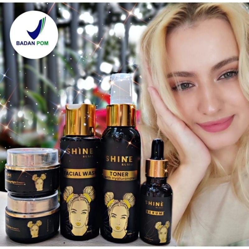 SHINE Rusia ECER paket WHITENING Salmon DNA BPOM
