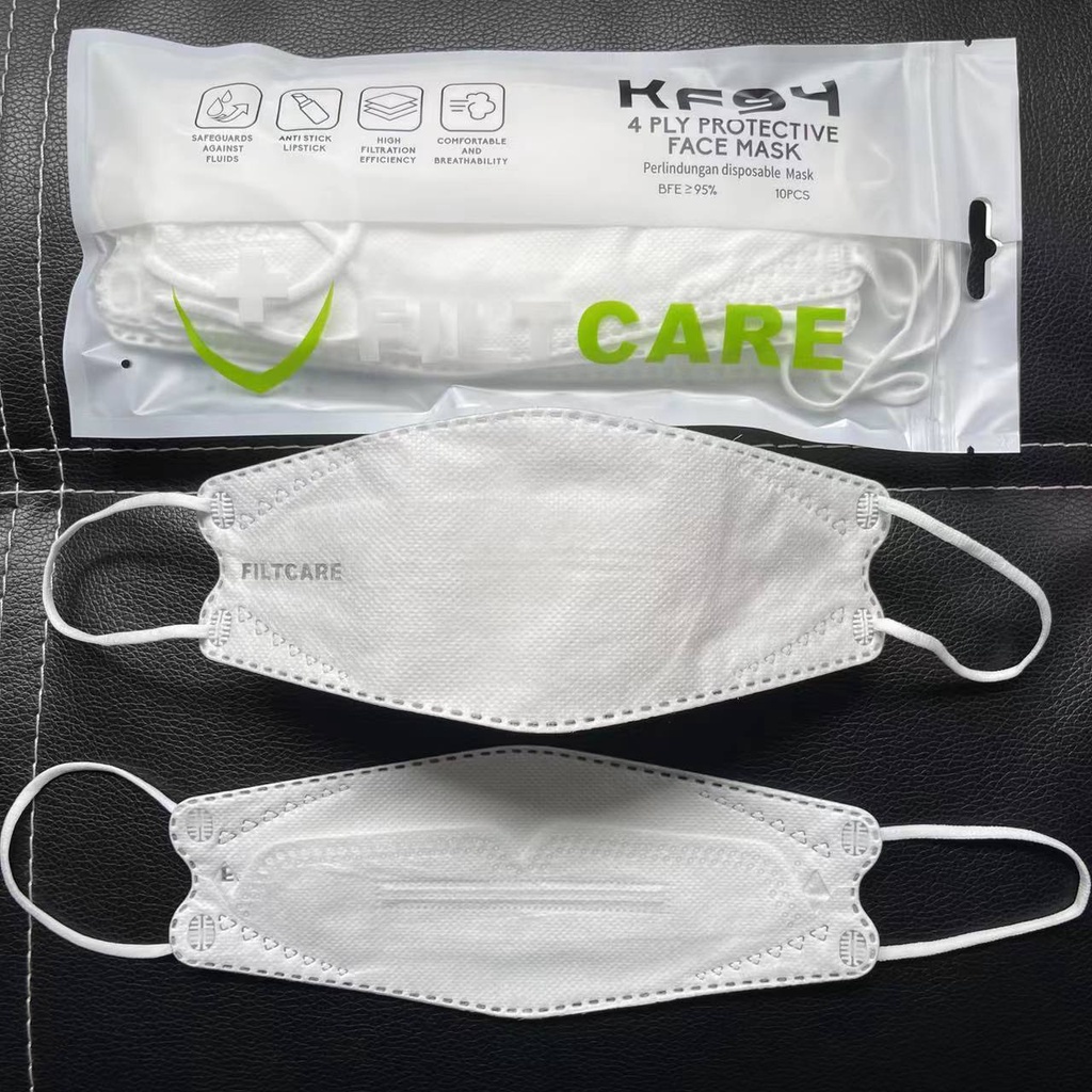 MASKER KF94 Isi 10pcs FILTCARE 4Ply Earloop Disposable