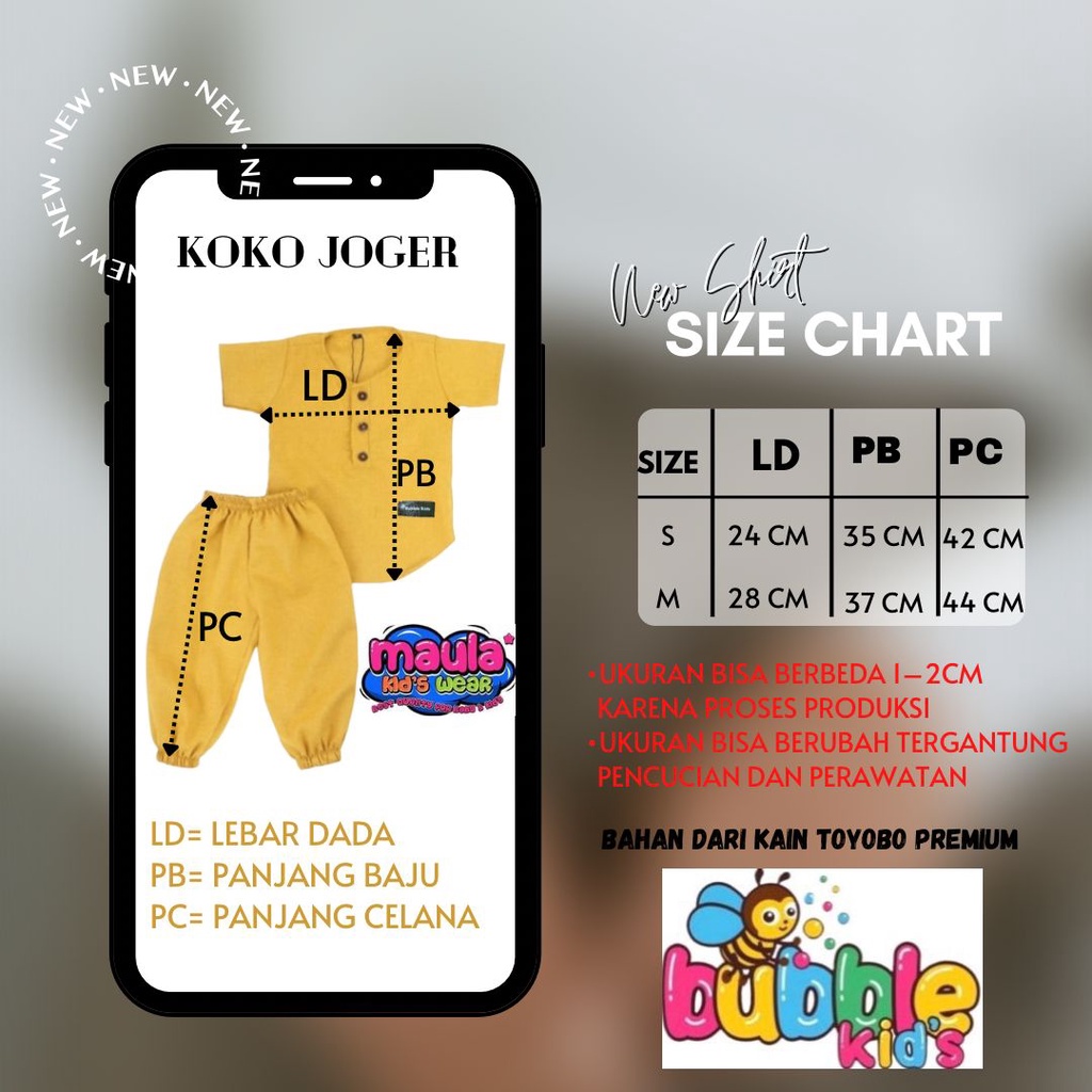 Setelan Koko Model Joger Anak Bayi Balita Fashion Muslim Katun Polos 0-2 Tahun putih