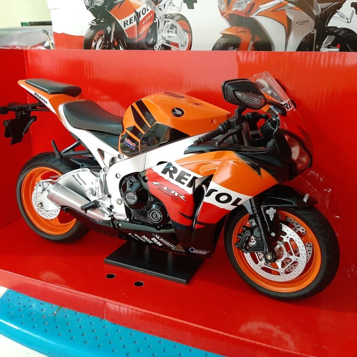 Jual DIECAST MOTOR HONDA REPSOL CBR 1000RR SCALE 16 MINIATUR MOTOR