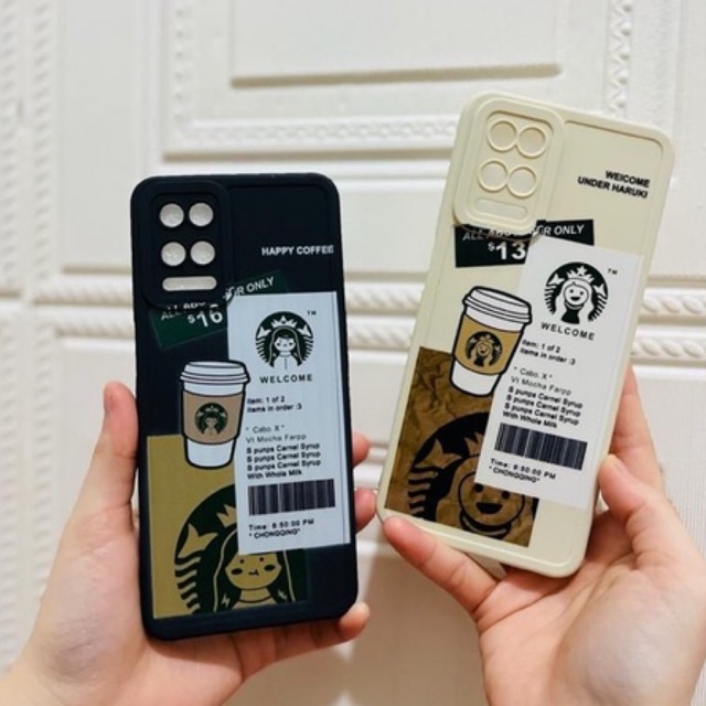 SOFTCASE PRO CAMERA OPPO A5 A9 A31 A33 A53 A53S A52 A91 A92 2020 MOTIF KAWS &amp; STARBUCKS COFFEE CUP