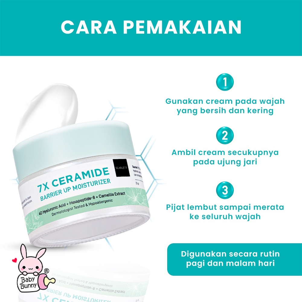 ❤ BELIA ❤ SCARLETT Whitening Day Night Cream Series | Moisturizer | Peeling | Glowing | Krim Wajah | Pelembab Wajah