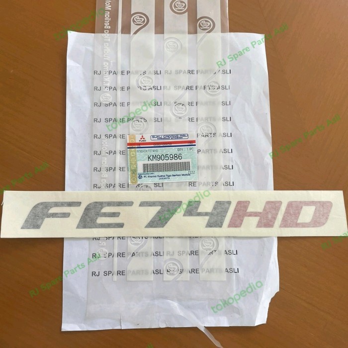 

Stiker / sticker FE74HD new canter Euro 4 KM905986