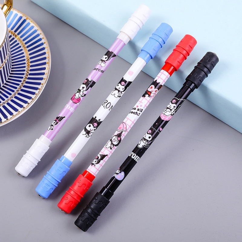 COD ❤️ Pen Puter Spinner Toys/ Spinning Pen/ Pulpen Putar Spinner/ Bolpoin Anti Slip Untuk Anak / Dewasa Anti Stress Rotating Pen Impor Harga Rendah-Bellamy's-New💥 M-Random
