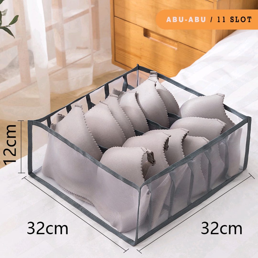 GrosirMart Tempat Penyimpanan Pakaian Dalam Kaos Kaki Bra Underware Kolor / Storage Organizer Pakaian Dalam