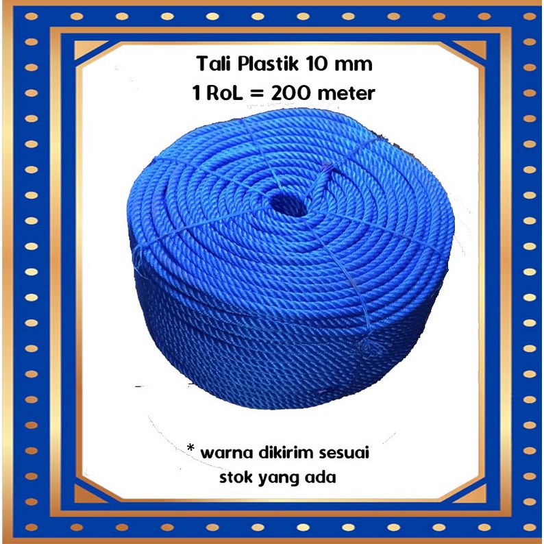 

[ 1rol ] Tali Tampar 10 mm Grosir Tali Plastik 10mm Tali Ikat Barang Pickup Truck Tali Plastik Gantungan Jemur Jemuran Tali Derek Mobil Darurat Tali Tarik Mobil Tali Terpal Tali Gantung Baju Jemur Halaman Rumah Seagull Tali Sea Gull Tali Ikat Barang Truck