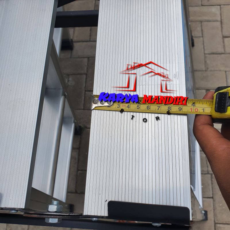 ⭐⭐⭐⭐⭐Tangga Lipat Aluminium Super Jumbo 500 Kg - Ukuran 1 M / 1,25 M / 1,5 M / 1,75 M / 2 M / 2,5 M
