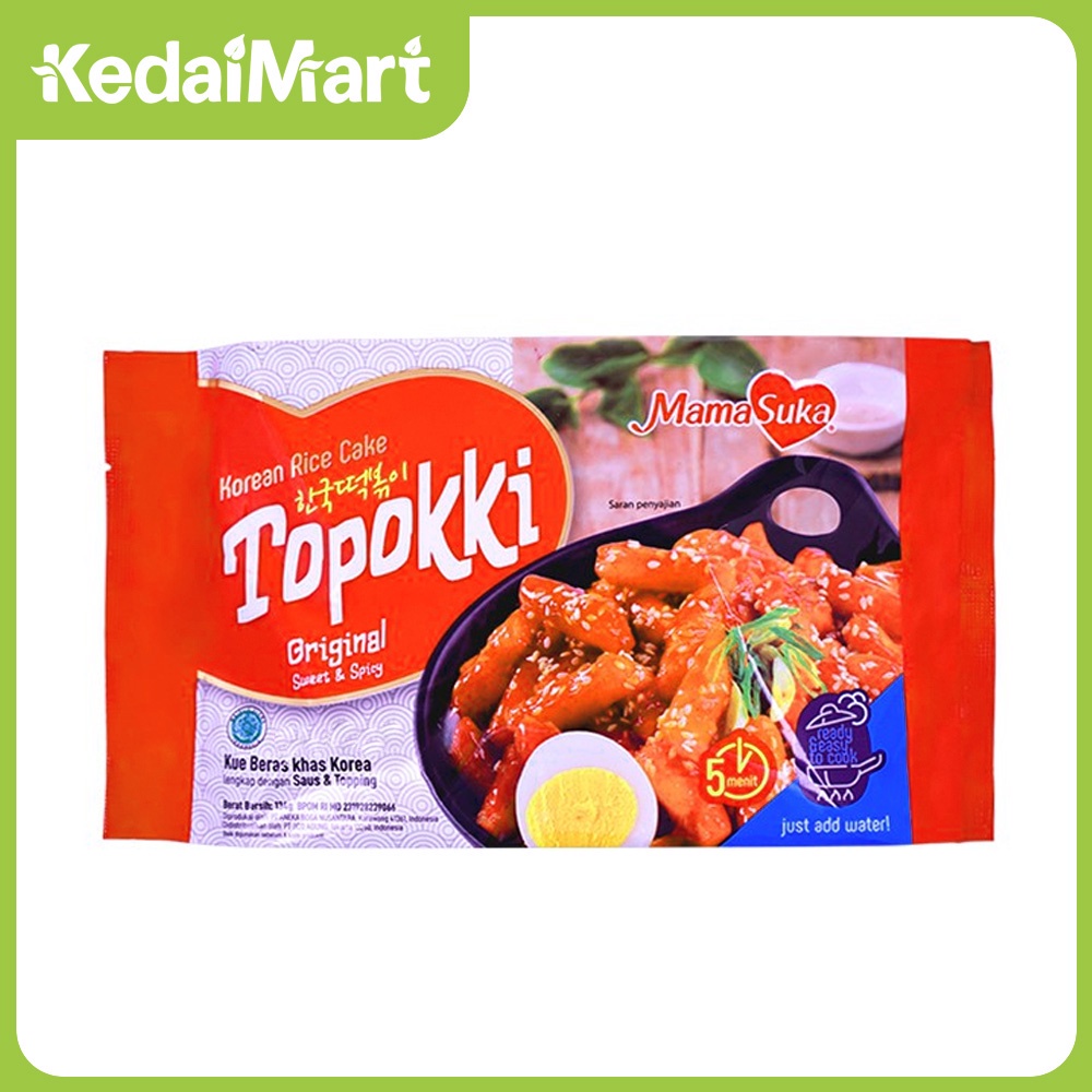 

Mamasuka Topokki Original Ready to Cook 134 Gram