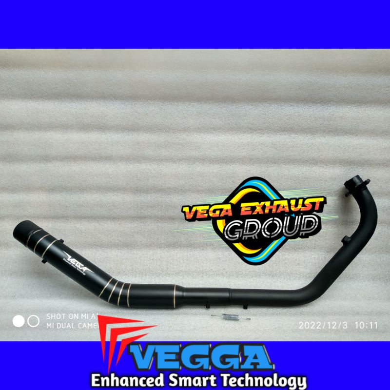 leher knalpot racing inlet 50 warna hitam VIXION 2007-2015/VIXION R 2017-2022 R15 V1 - V4 /SCOORPIO 
