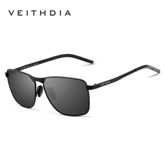 

Unik Kacamata Vintage UV Polarized Sunglasses - 2462 - Black Murah