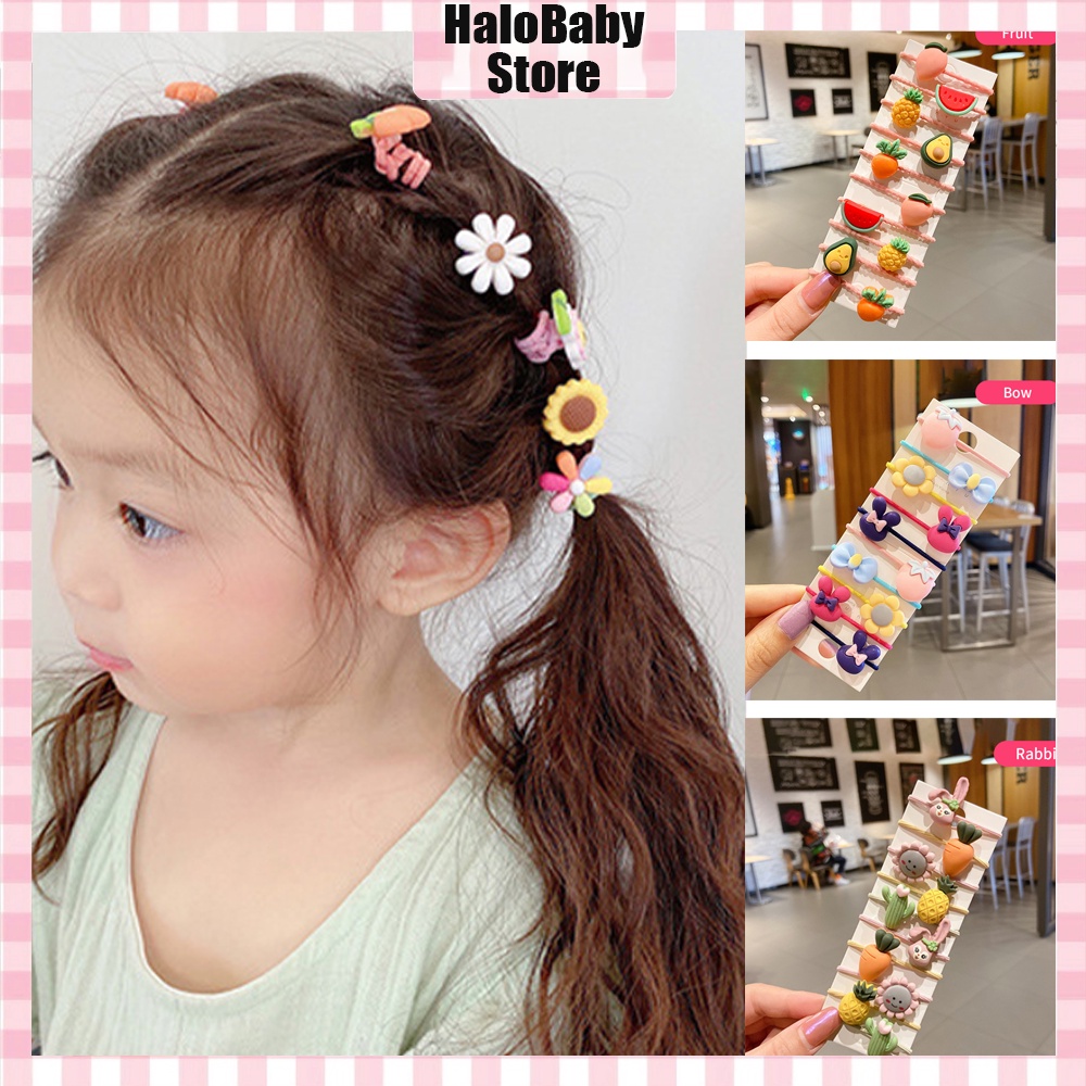 Halo Baby Aksesoris Fashion Wanita Gaya Korea Tali Rambut Kartun Lucu Manis Sederhana