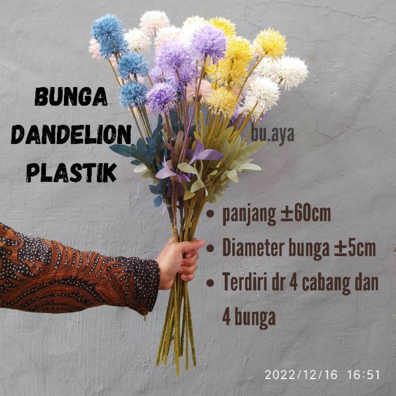 Bunga Pompom Bunga Dandelion Artifisial