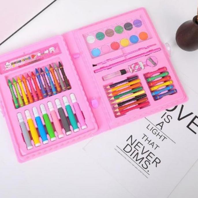 

╔║╗ crayon set 68pcs/alat mewarnai anak/atk/alat melukis anak free serutan free kuas