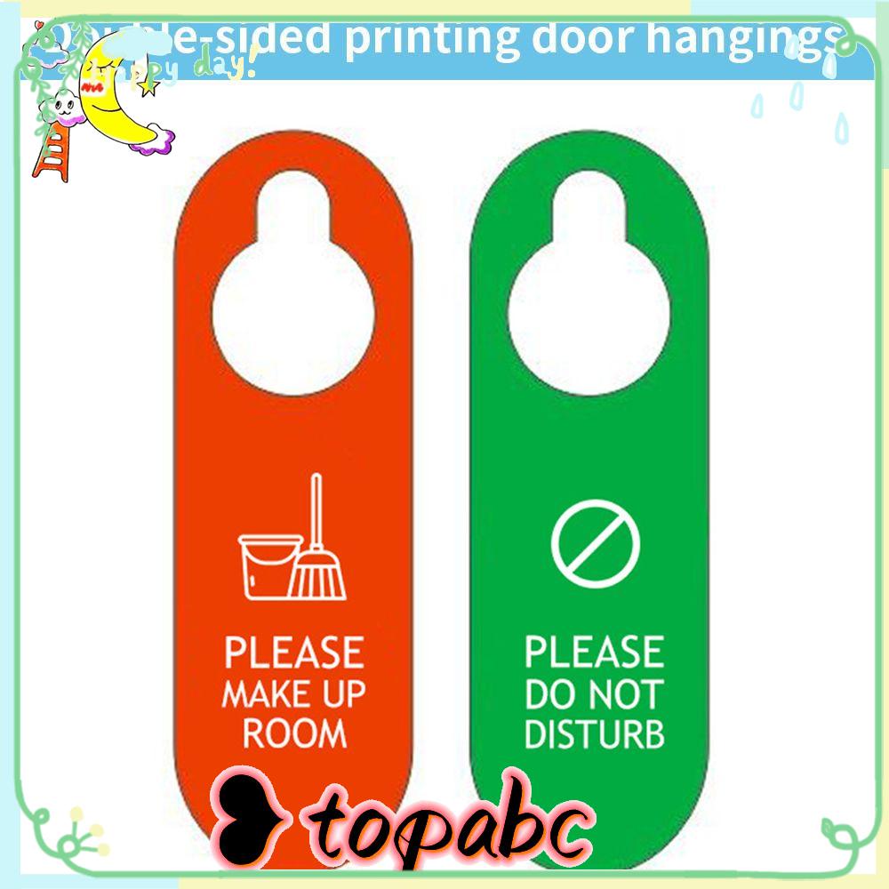 Tag Gantungan Pintu Atas Club Shop Tips Kamar Make up Dua Sisi Tag Knob Pintu Gantungan Liontin