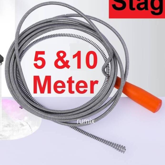 ✔️   Pipe Cleaner Stag Pembersih Saluran Pipa Mampet Sumbat Tersumbat Drain Pipe Cleaner Manual 5 Me