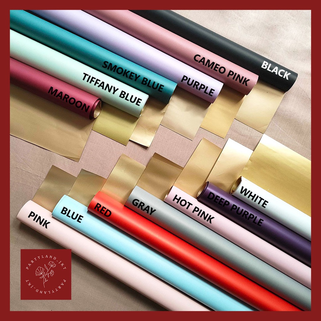 

BI Color Full Gold Flower Wrapping Kertas Buket Bunga Hias Dekorasi