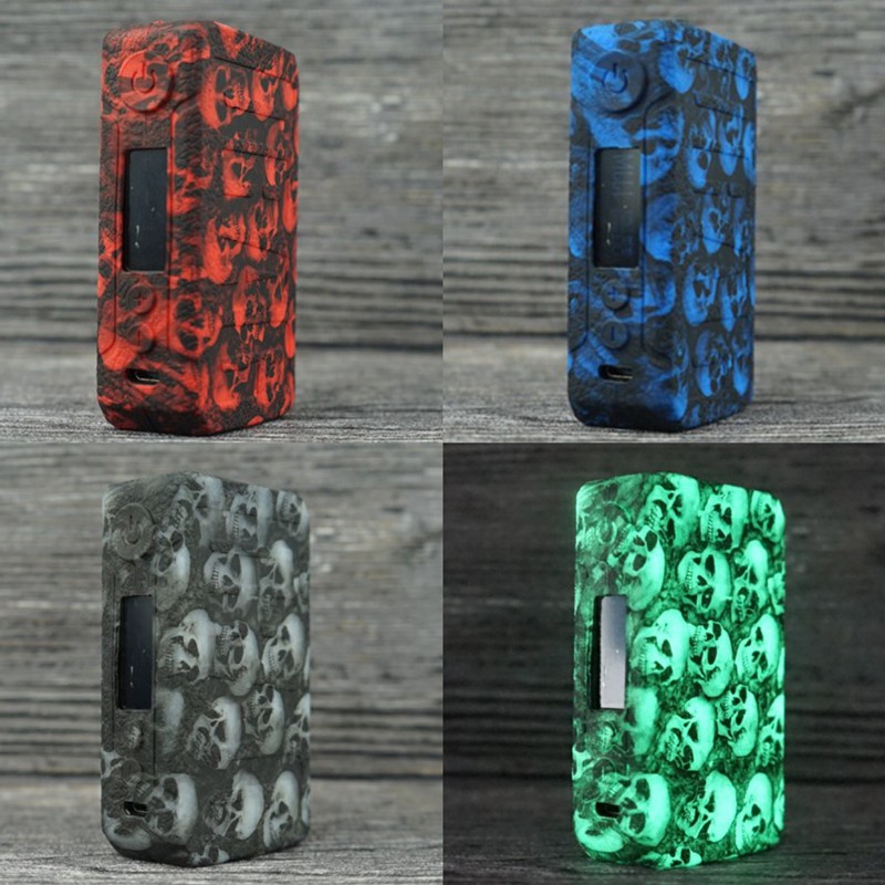 Case Tengkorak Bahan Silikon Untuk VOOPOO Drag2 177w Skull Cover Pelindung Tiga Warna Pilihan