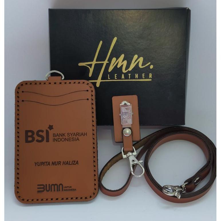 

ID CARD KULIT / NAME TAG KULIT TERLARISS...,,,,,