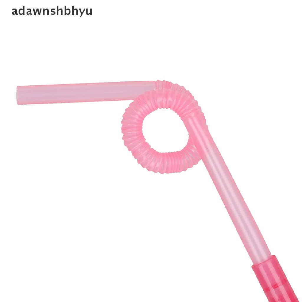 Adawnshbhyu Love Heart Double Straw Sedotan Tabung Minum Fleksibel Unik Sedotan Bar Aksesoris ID