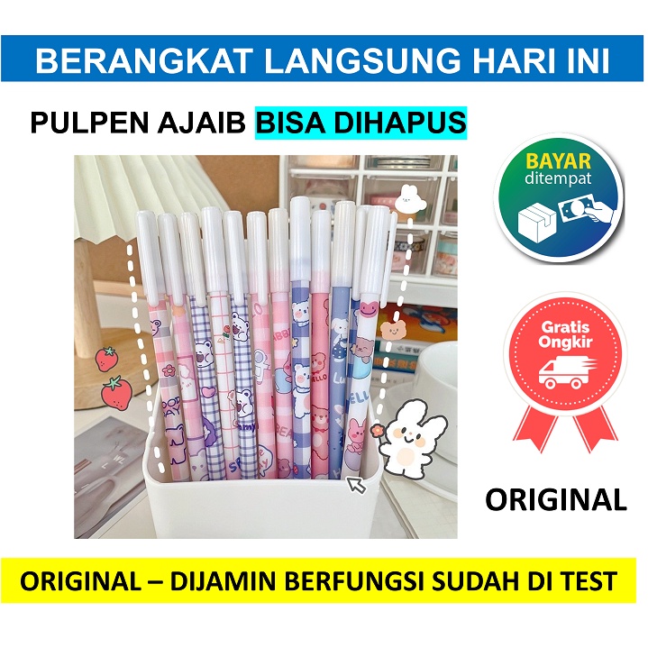 

Pulpen Gel Pena Bisa Hapus Bolpoin Pen Bolpoin Ajaib Anak Sekolah Ballpoint Bolpen Karakter Tinta Viral Dihapus Erasable
