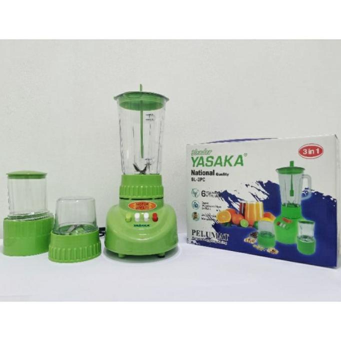 BLENDER PLASTIK YASAKA 3 in 1 &amp; 2 in 1  NATIONAL QUALITY, BLENDER TABUNG PLASTIK FOODGRADE 100% BAHAN PREMIUM