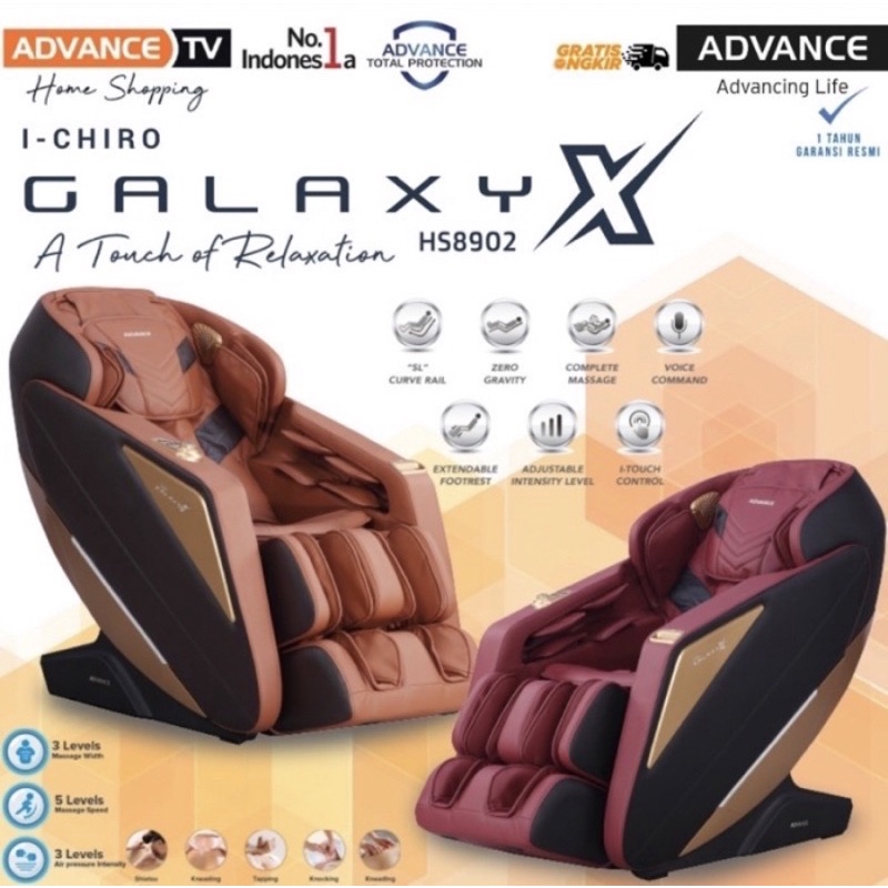 KURSI PIJAT ADVANCE ICHIRO GALAXI X / MASSAGE CHAIR ADVANCE / ALL NEW ICHIRO GALAXI ADVANCE