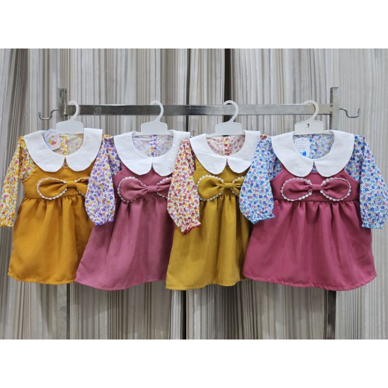 baju bayi perempuan Dress pita Baby