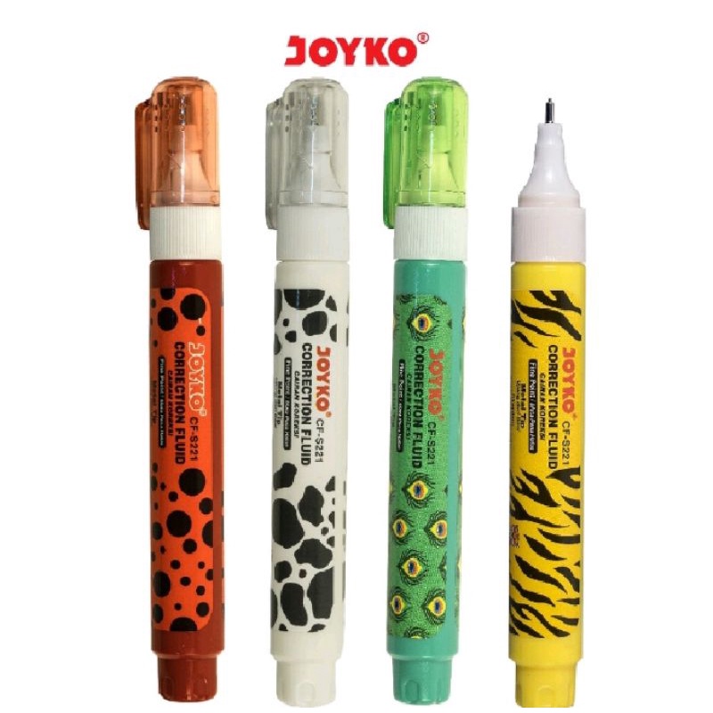 

24 Pcs Tip Ex Cair Joyko Motif Hewan / Correction Fluid CF-S221